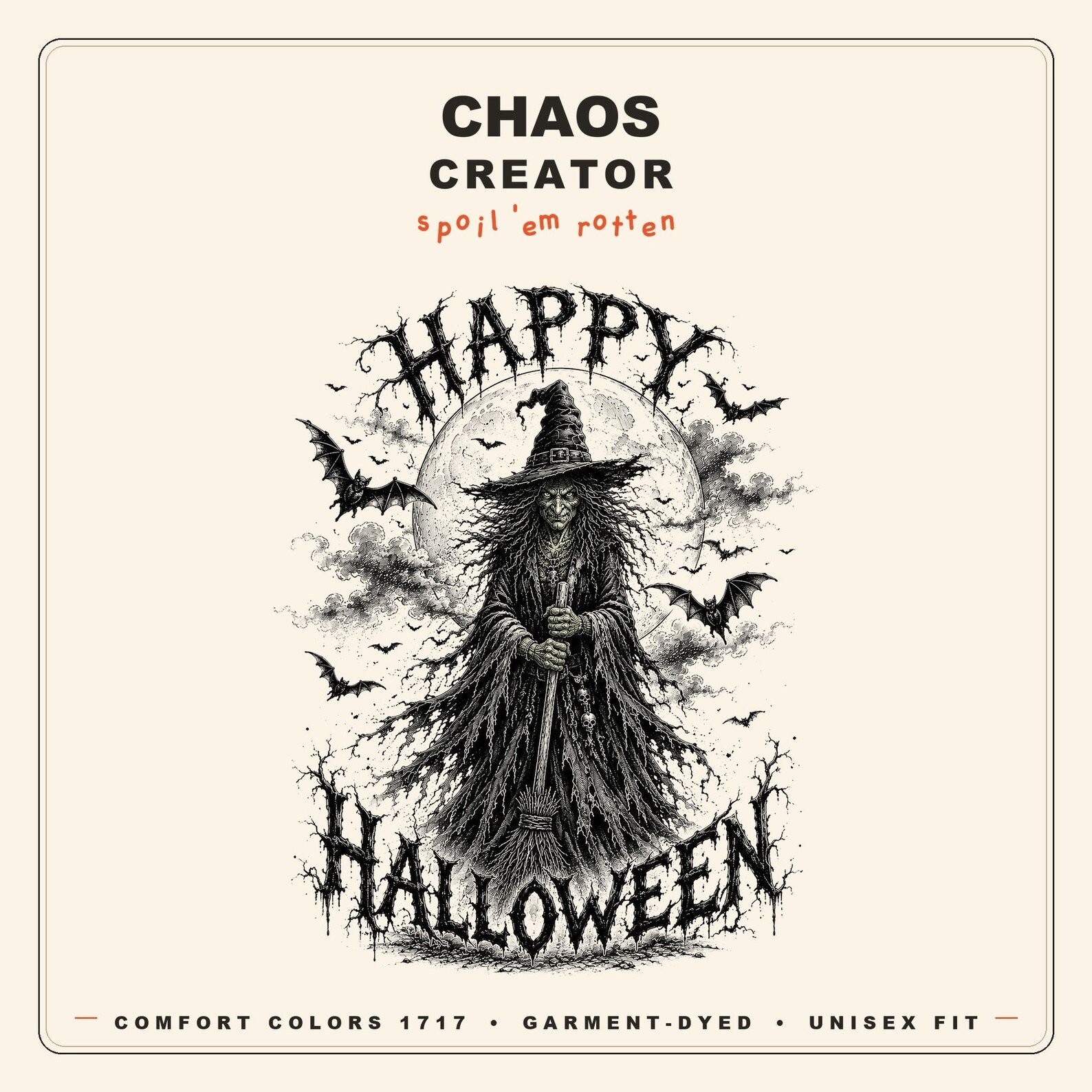 Happy Halloween Witch Crewneck design