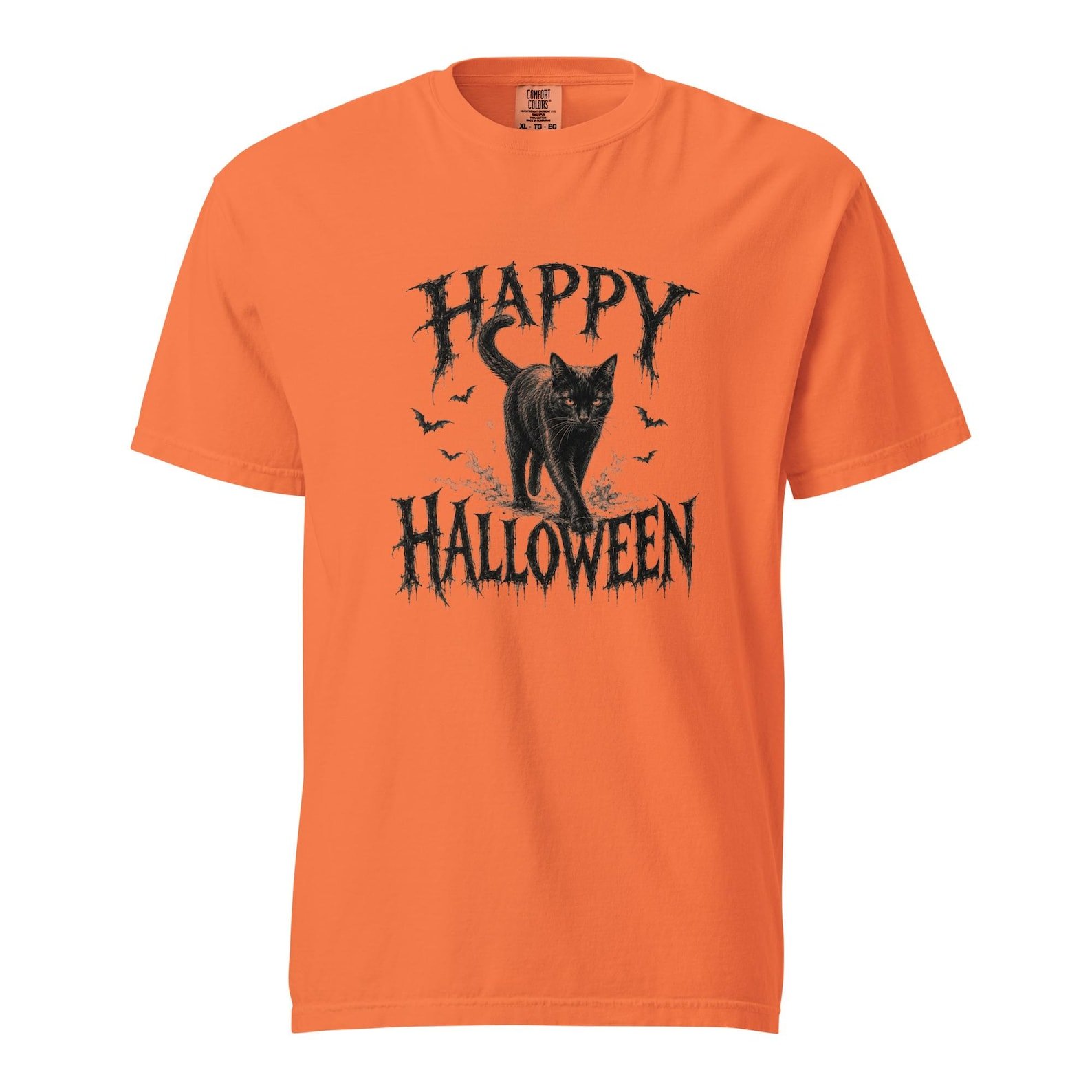 Vintage Black Cat Halloween Shirt design