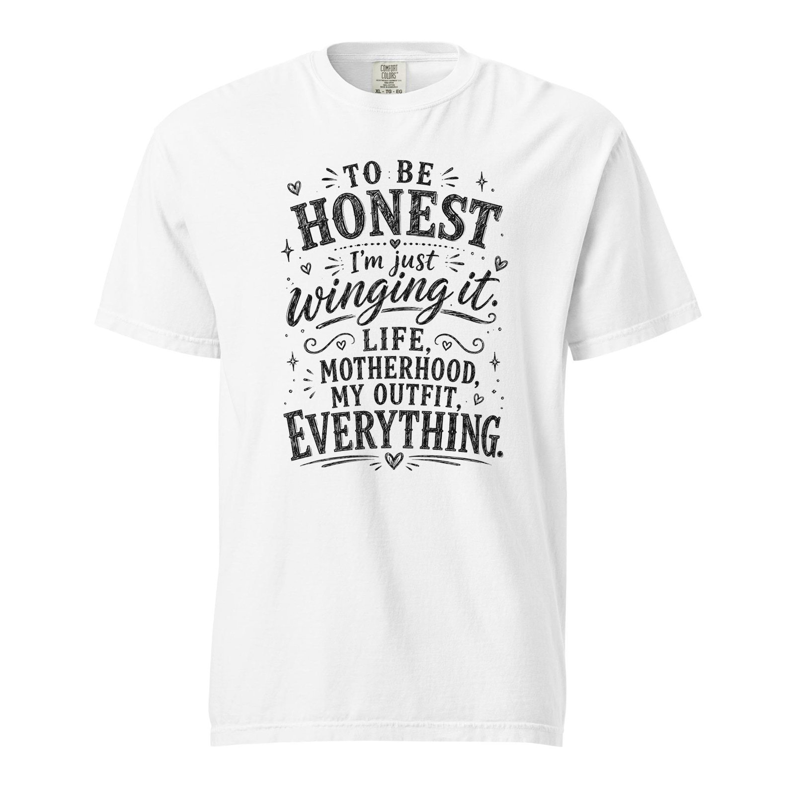 Just Winging It Mom Shirt design